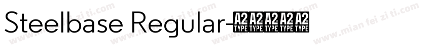 Steelbase Regular字体转换